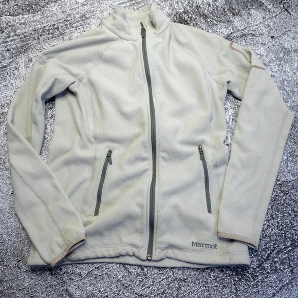 MARMOT Mens Jacket M Fleece Lightweight Sweater Layer Grey Long Sleeves Outdoors - Picture 1 of 15